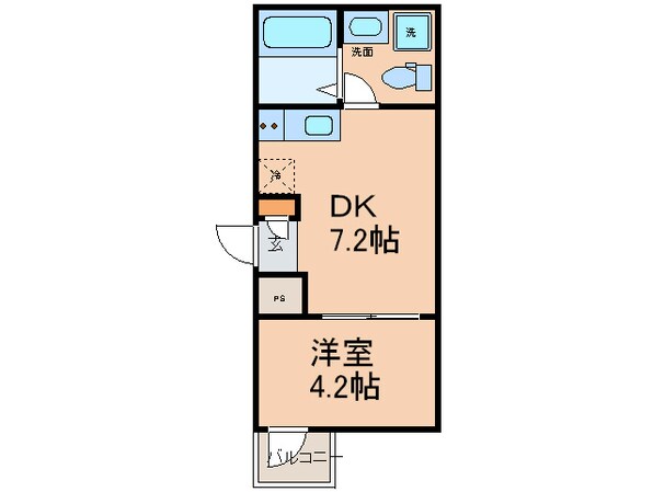 ピアチェーレ新栄の物件間取画像